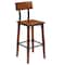 Flash Furniture Rustic Antique Walnut Industrial Wood Dining Barstool, PK2 2-XU-DG-W0236B-GG - alternate 8